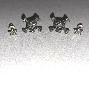 Skull and Star Stud Earrings